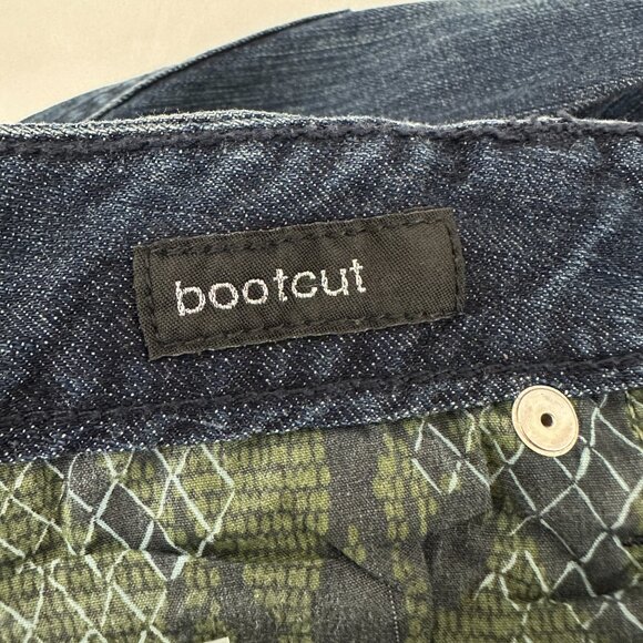 Mossimo Bootcut Women's size 12 Dark Wash Blue Denim jeans - Picture 5 of 6